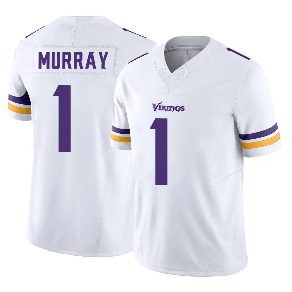 Choea MN.Vikings #1 Kyler Murray Player White Limited Vapor F.U.S.E. Home Game Stitched Jerseys