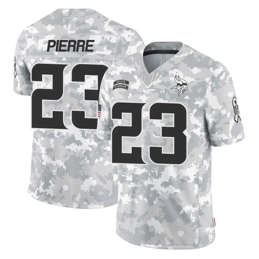 Choea MN.Vikings #23 James Pierre Player Arctic Camo Salute To Service Limited Game Stitched Jerseys