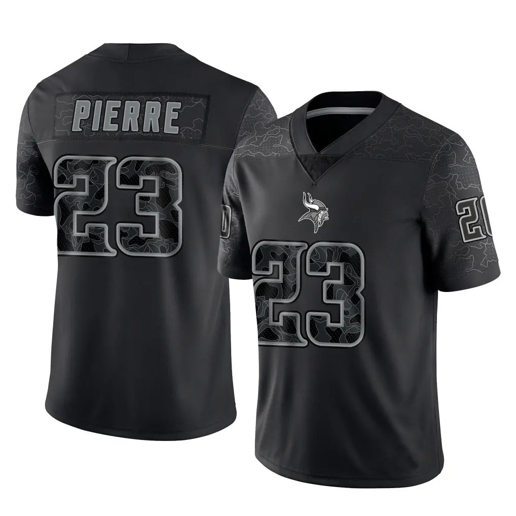 Choea MN.Vikings #23 James Pierre Player Black Reflective LImited Home Game Stitched Jerseys