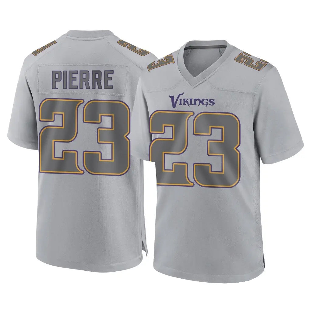 Choea MN.Vikings #23 James Pierre Player Gray Atmosphere Fashion Home Game Stitched Jerseys