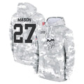 Choea MN.Vikings #27 Jordan Mason Player Arctic Camo Salute to Service Pullover Hoodies Limited Game Stitched Jerseys