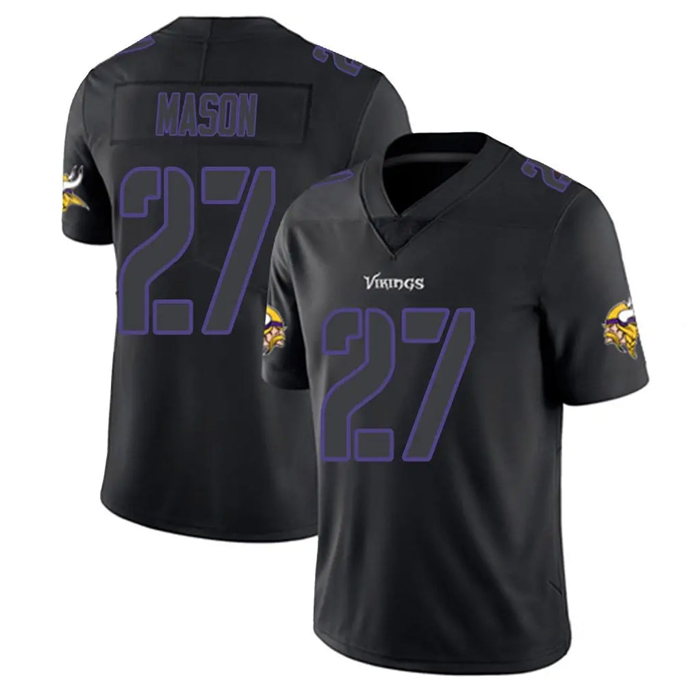 Choea MN.Vikings #27 Jordan Mason Player Black Impact LImited Home Game Stitched Jerseys