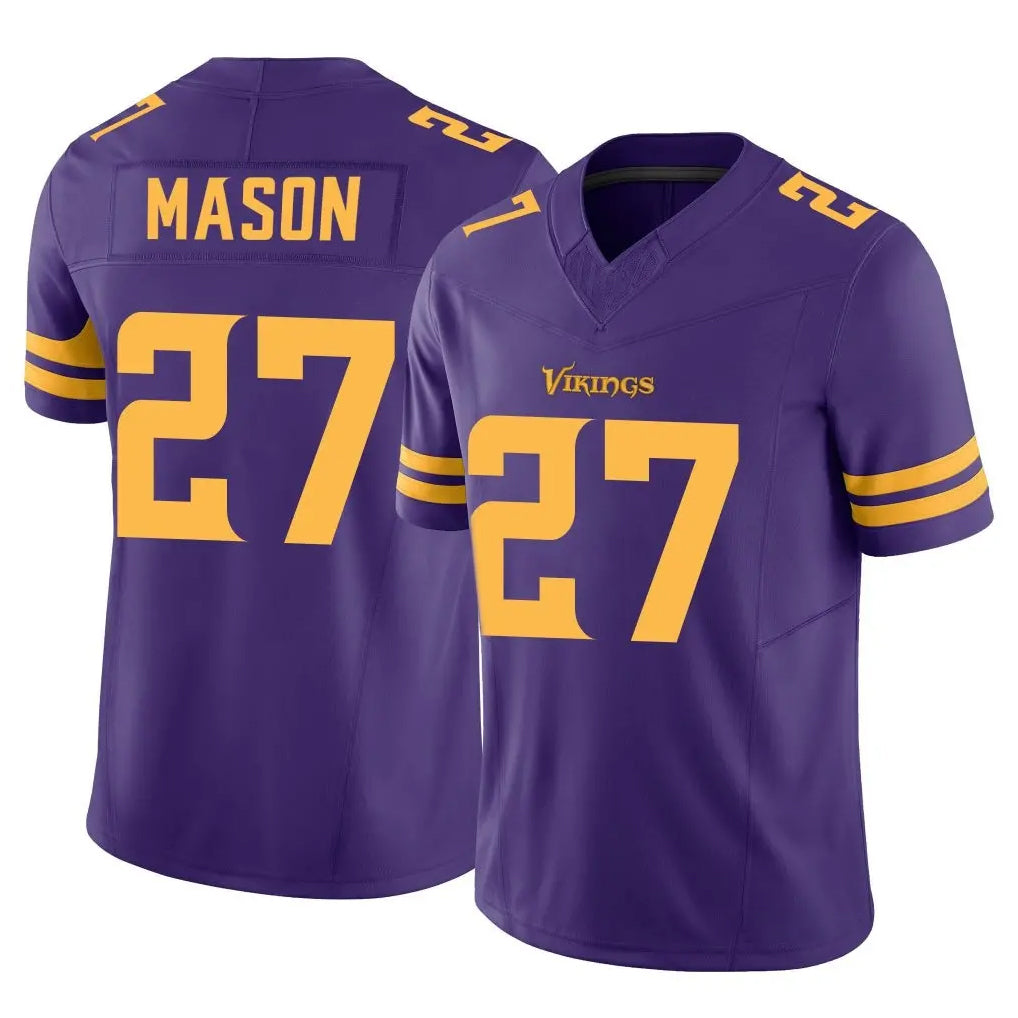 Choea MN.Vikings #27 Jordan Mason Player Purple Limited Alternate Vapor F.U.S.E. Home Game Stitched Jerseys
