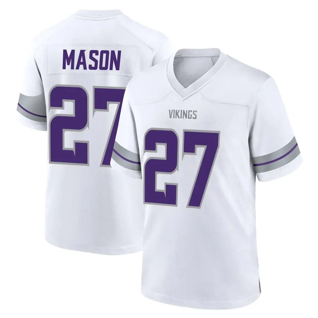 Choea MN.Vikings #27 Jordan Mason Player White Alternate Home Game Stitched Jerseys