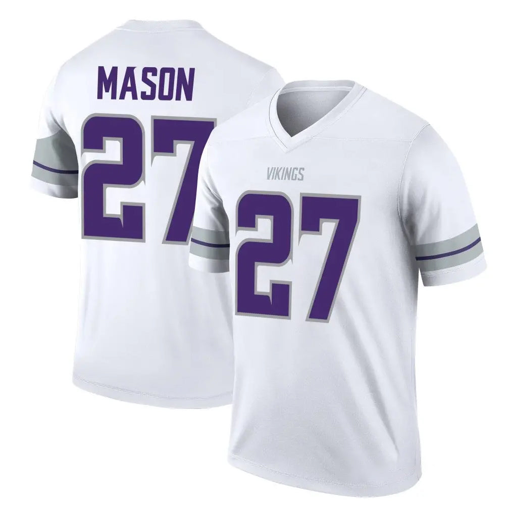 Choea MN.Vikings #27 Jordan Mason Player White Alternate Legend Home Game Stitched Jerseys