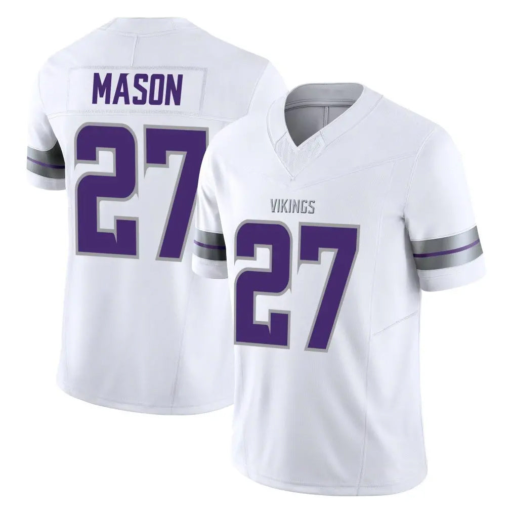 Choea MN.Vikings #27 Jordan Mason Player White Limited Alternate Vapor F.U.S.E. Home Game Stitched Jerseys
