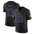 Choea MN.Vikings #33 Aaron Jones Sr. Player Black Impact LImited Home Game Stitched Jerseys