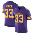 Choea MN.Vikings #33 Aaron Jones Sr. Player Purple Limited Color Rush Home Game Stitched Jerseys