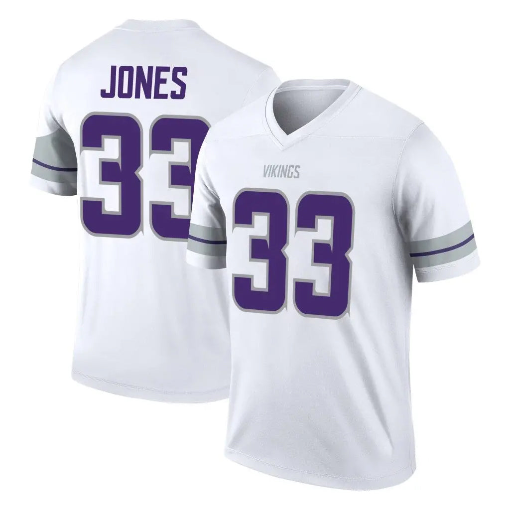 Choea MN.Vikings #33 Aaron Jones Sr. Player White Alternate Legend Home Game Stitched Jerseys