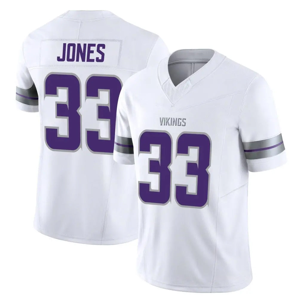 Choea MN.Vikings #33 Aaron Jones Sr. Player White Limited Alternate Vapor F.U.S.E. Home Game Stitched Jerseys