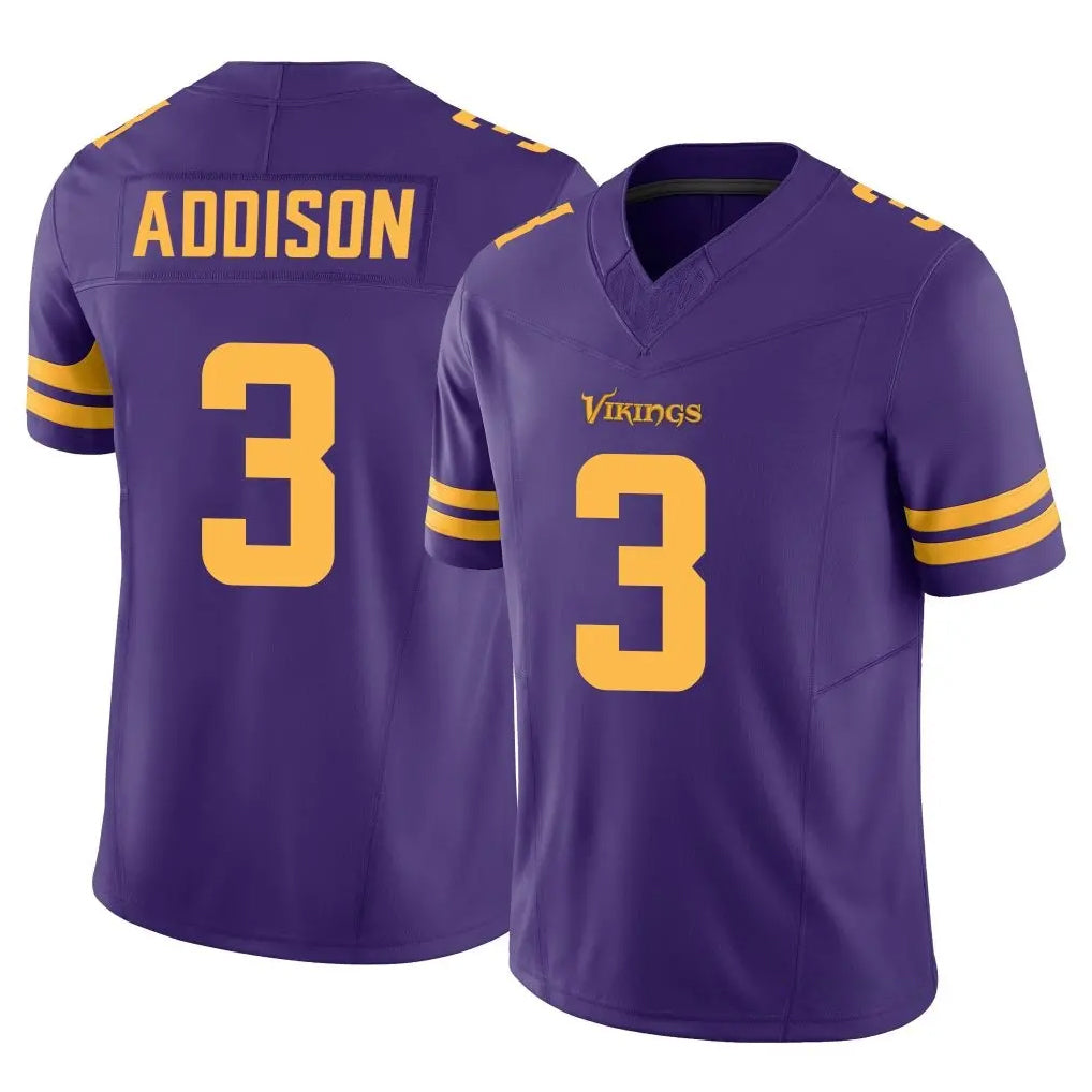 Choea MN.Vikings #3 Jordan Addison Player Purple Limited Alternate Vapor F.U.S.E. Home Game Stitched Jerseys