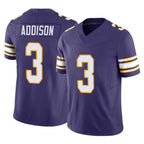 Choea MN.Vikings #3 Jordan Addison Player Purple Limited Classic Vapor F.U.S.E. Home Game Stitched Jerseys