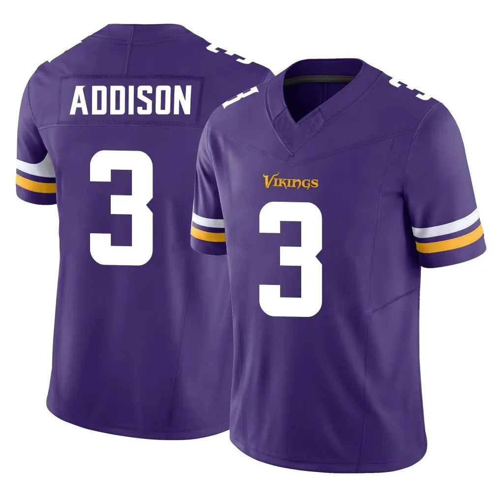 Choea MN.Vikings #3 Jordan Addison Player Purple Limited Vapor F.U.S.E. Home Game Stitched Jerseys