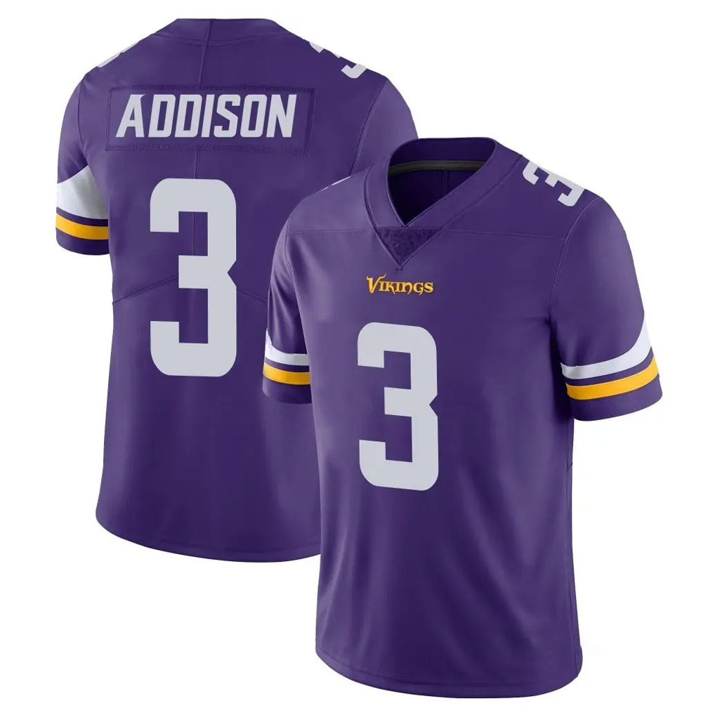 Choea MN.Vikings #3 Jordan Addison Player Purple Limited Vapor Untouchable Home Game Stitched Jerseys