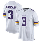 Choea MN.Vikings #3 Jordan Addison Player White Home Game Stitched Jerseys