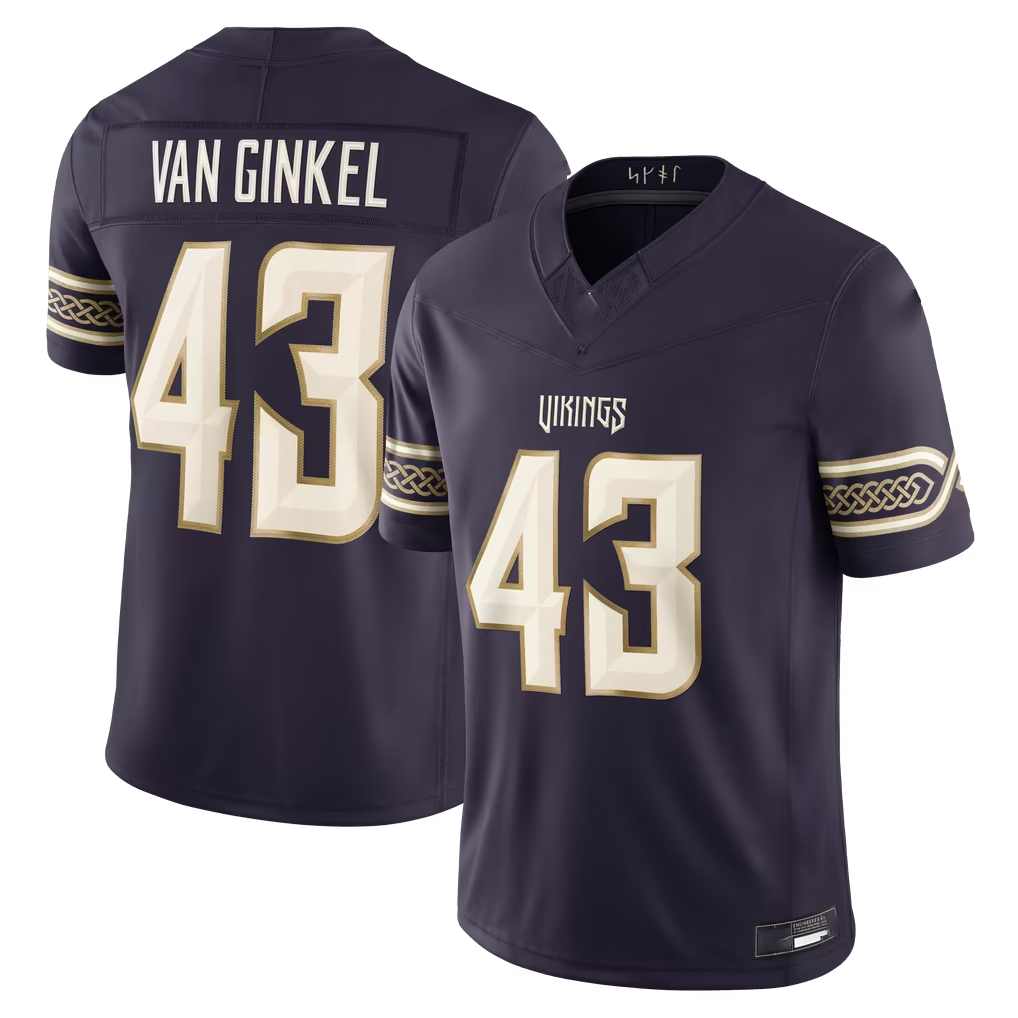 Choea MN.Vikings #43 Andrew Van Ginkel Purple 2026 Rivalries Collection Limited Stitched Jerseys