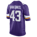 Choea MN.Vikings #43 Andrew Van Ginkel Purple Team Game Jersey Stitched American Stitched Jerseys