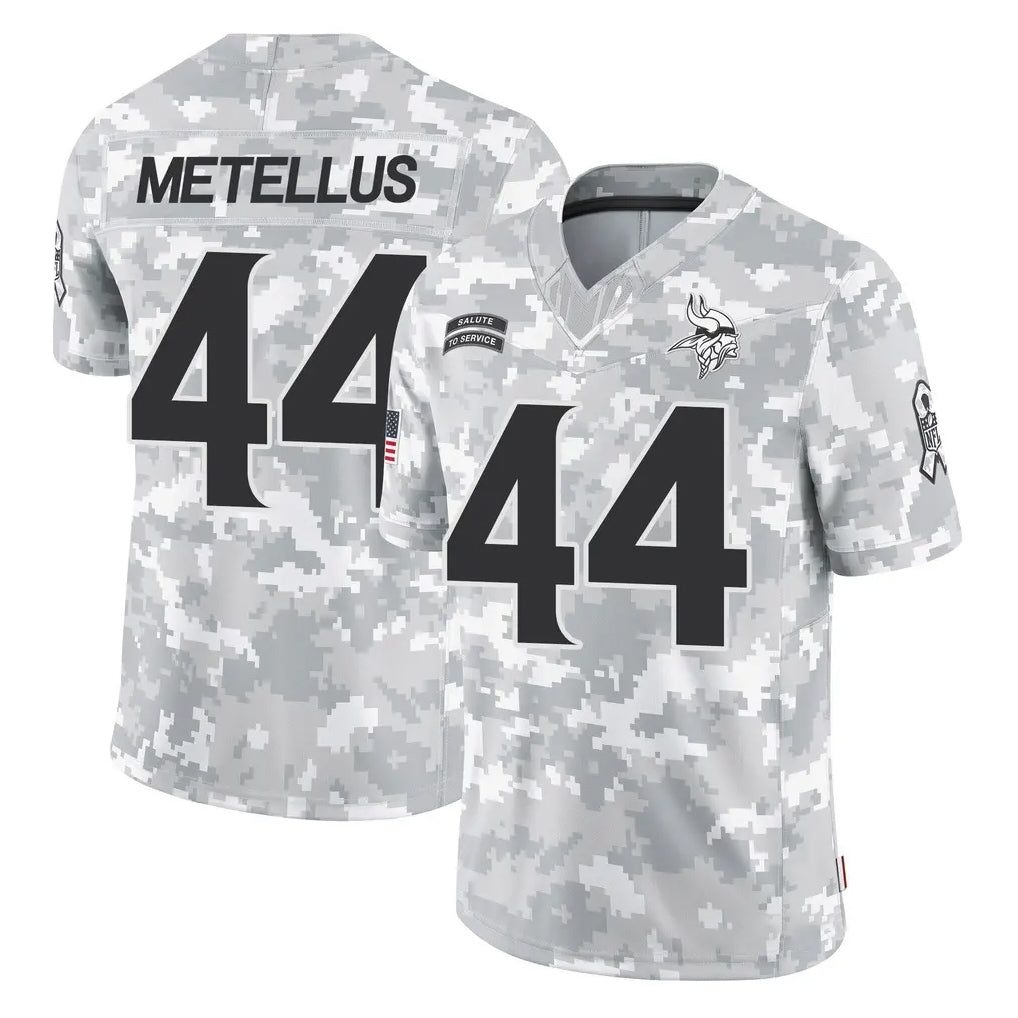 Choea MN.Vikings #44 Josh Metellus Player Arctic Camo Salute To Service Limited Game Stitched Jerseys
