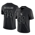 Choea MN.Vikings #44 Josh Metellus Player Black Reflective LImited Home Game Stitched Jerseys