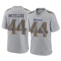 Choea MN.Vikings #44 Josh Metellus Player Gray Atmosphere Fashion Home Game Stitched Jerseys