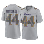 Choea MN.Vikings #44 Josh Metellus Player Gray Atmosphere Fashion Home Game Stitched Jerseys