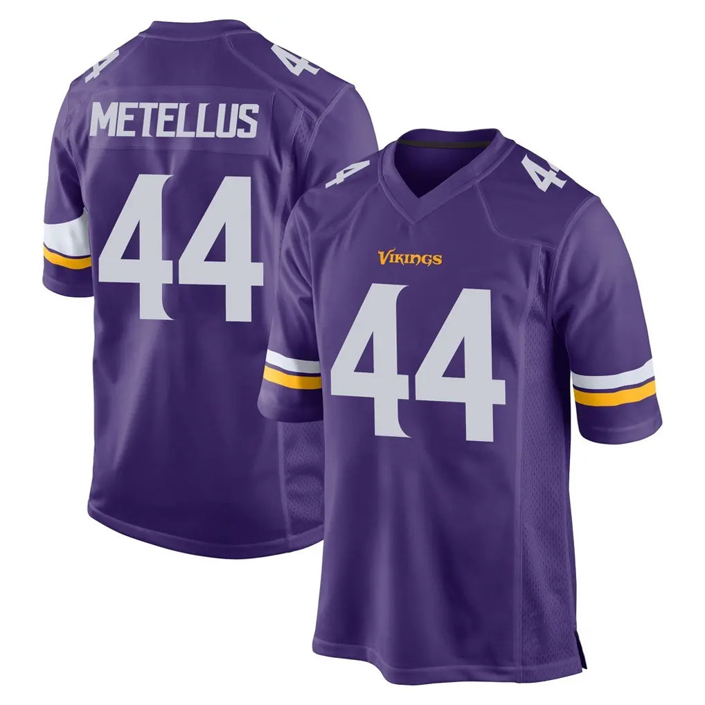 Choea MN.Vikings #44 Josh Metellus Player Purple Home Game Stitched Jerseys