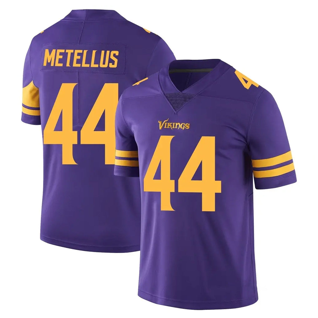Choea MN.Vikings #44 Josh Metellus Player Purple Limited Color Rush Home Game Stitched Jerseys