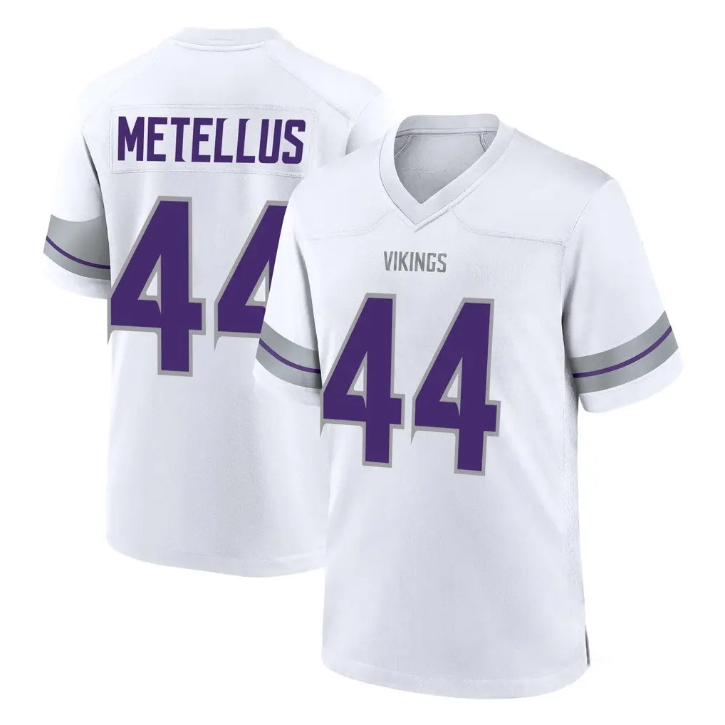 Choea MN.Vikings #44 Josh Metellus Player White Alternate Home Game Stitched Jerseys