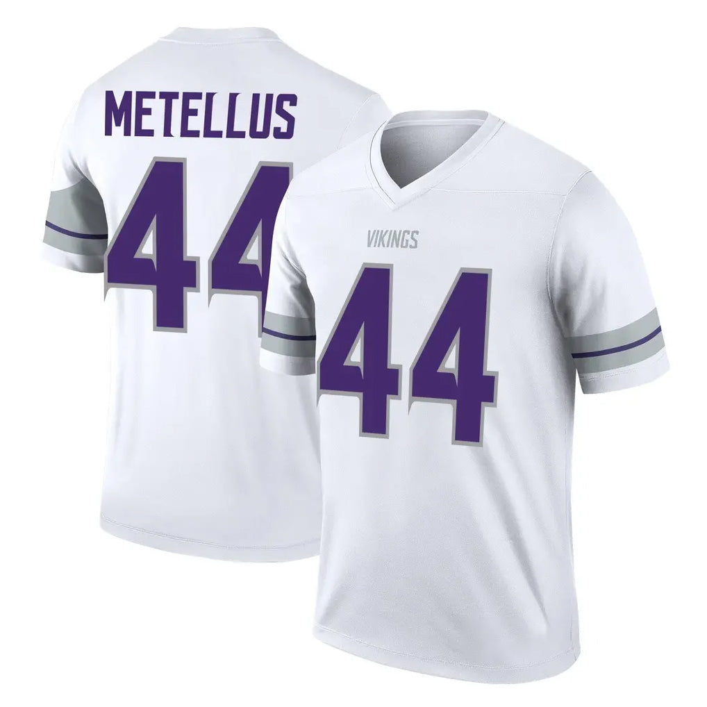 Choea MN.Vikings #44 Josh Metellus Player White Alternate Legend Home Game Stitched Jerseys