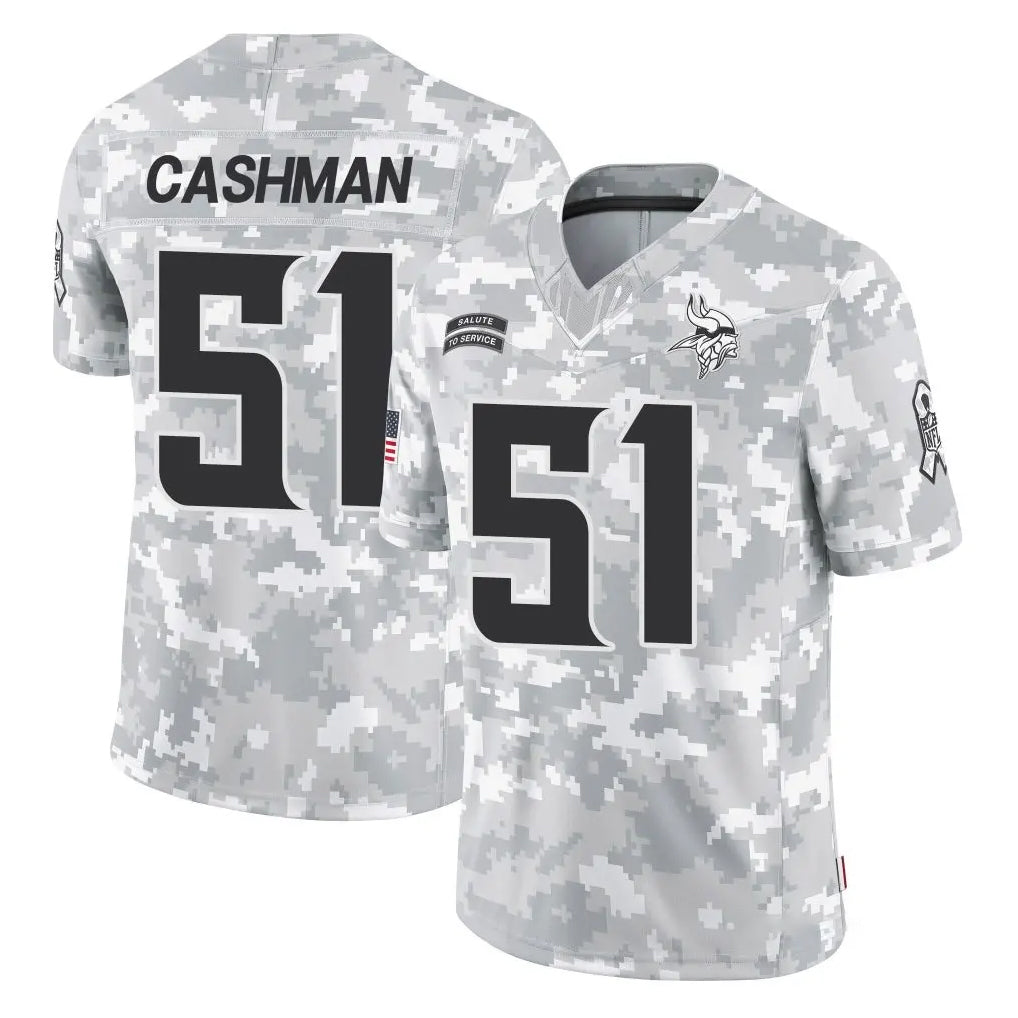 Choea MN.Vikings #51 Blake Cashman Player Arctic Camo Salute To Service Limited Game Stitched Jerseys