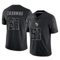Choea MN.Vikings #51 Blake Cashman Player Black Reflective LImited Home Game Stitched Jerseys