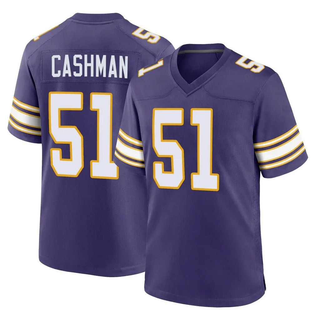 Choea MN.Vikings #51 Blake Cashman Player Purple Classic Home Game Stitched Jerseys