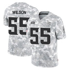 Choea MN.Vikings #55 Eric Wilson Player Arctic Camo Salute To Service Limited Game Stitched Jerseys