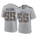 Choea MN.Vikings #55 Eric Wilson Player Gray Atmosphere Fashion Home Game Stitched Jerseys