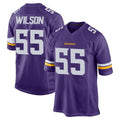 Choea MN.Vikings #55 Eric Wilson Player Purple Home Game Stitched Jerseys
