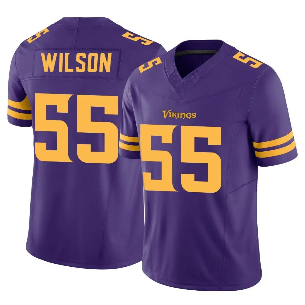 Choea MN.Vikings #55 Eric Wilson Player Purple Limited Alternate Vapor F.U.S.E. Home Game Stitched Jerseys