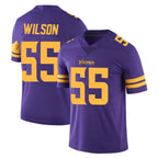 Choea MN.Vikings #55 Eric Wilson Player Purple Limited Color Rush Home Game Stitched Jerseys