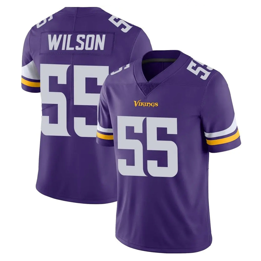 Choea MN.Vikings #55 Eric Wilson Player Purple Limited Vapor Untouchable Home Game Stitched Jerseys