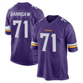 Choea MN.Vikings #71 Christian Darrisaw Player Purple Home Game Stitched Jerseys