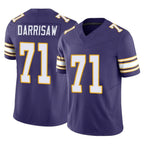 Choea MN.Vikings #71 Christian Darrisaw Player Purple Limited Classic Vapor F.U.S.E. Home Game Stitched Jerseys
