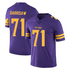 Choea MN.Vikings #71 Christian Darrisaw Player Purple Limited Color Rush Home Game Stitched Jerseys