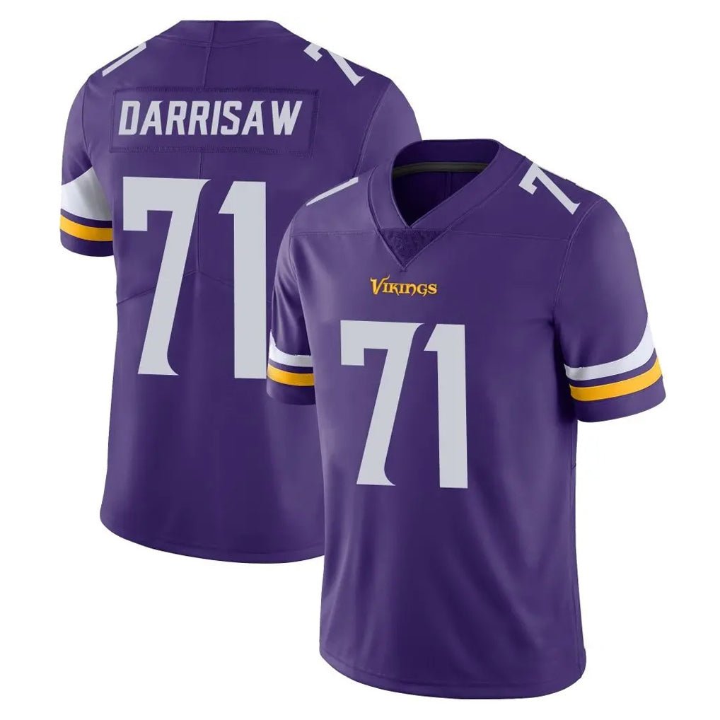 Choea MN.Vikings #71 Christian Darrisaw Player Purple Limited Vapor Untouchable Home Game Stitched Jerseys
