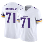Choea MN.Vikings #71 Christian Darrisaw Player White Limited Vapor F.U.S.E. Home Game Stitched Jerseys