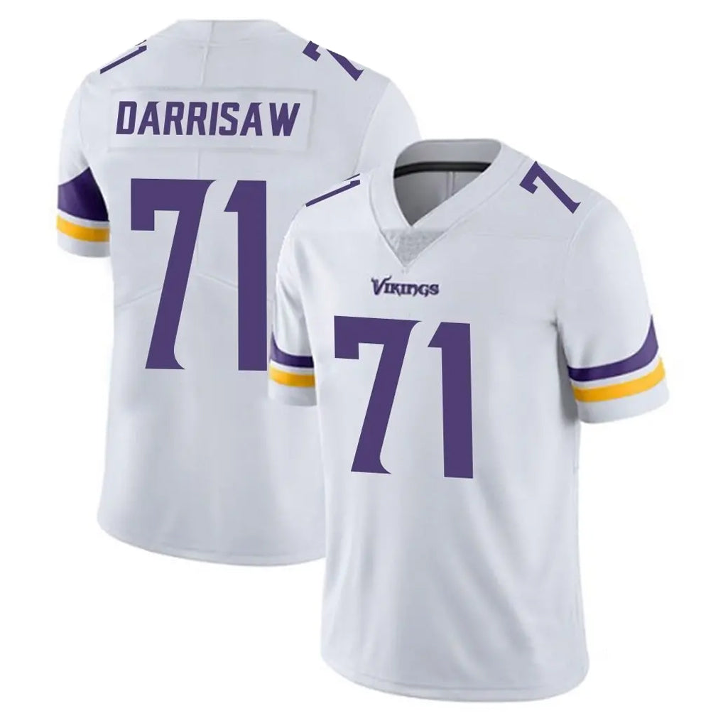 Choea MN.Vikings #71 Christian Darrisaw Player White Limited Vapor Untouchable Home Game Stitched Jerseys