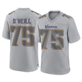 Choea MN.Vikings #75 Brian O'Neill Player Gray Atmosphere Fashion Home Game Stitched Jerseys