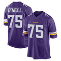 Choea MN.Vikings #75 Brian O'Neill Player Purple Home Game Stitched Jerseys
