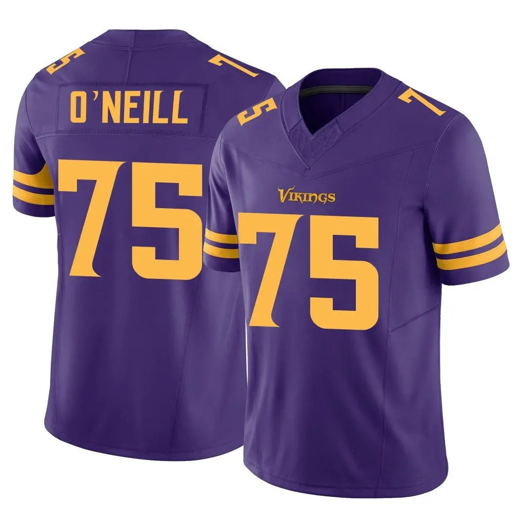 Choea MN.Vikings #75 Brian O'Neill Player Purple Limited Alternate Vapor F.U.S.E. Home Game Stitched Jerseys