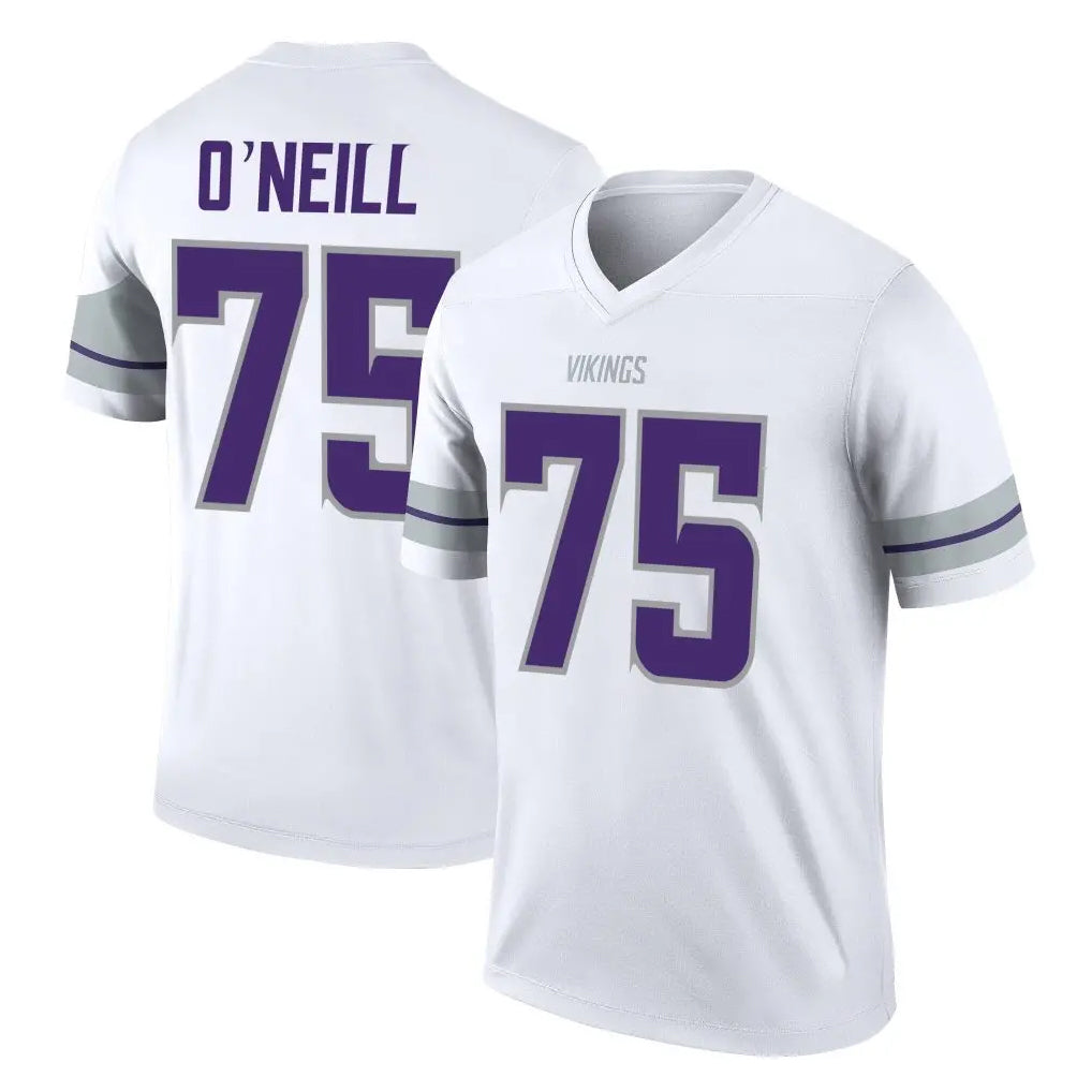 Choea MN.Vikings #75 Brian O'Neill Player White Alternate Legend Home Game Stitched Jerseys