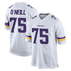Choea MN.Vikings #75 Brian O'Neill Player White Home Game Stitched Jerseys