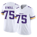 Choea MN.Vikings #75 Brian O'Neill Player White Limited Vapor F.U.S.E. Home Game Stitched Jerseys
